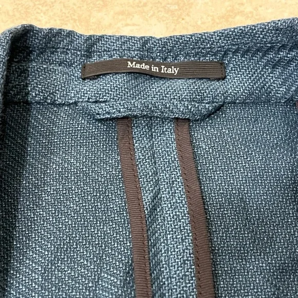 Ermenegildo Zegna Blue Wool/Silk/Linen Sport Coat Jacket 42R Italy Crossover EUC